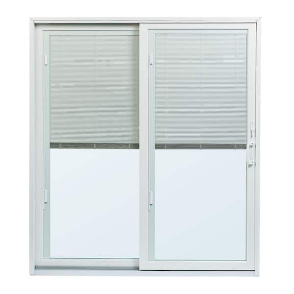 Andersen 70-1/2 in.x79-1/2 in. 200 Series White Left-Hand Perma-Shield Gliding  Patio Door with Built-In Blinds and White Hardware PSBBGLWH - The Home Depot