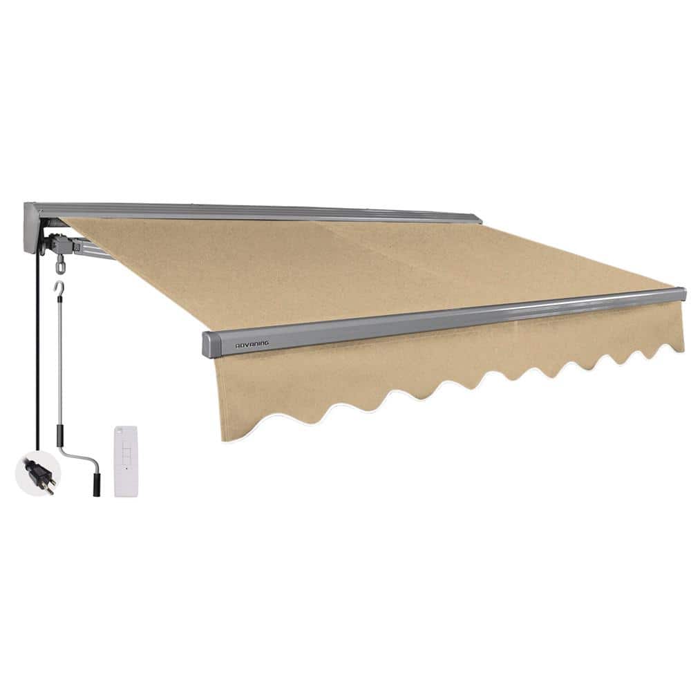 12 ft. Classic Series Semi-Cassette Electric w/Remote Retractable Patio Awn