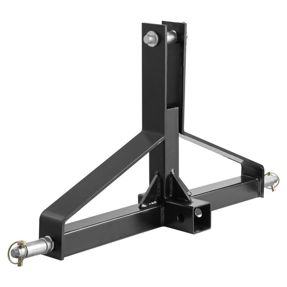VEVOR 3-Point Trailer Hitch with 2 in. Receiver, 3pt Quick Hitch Attachment for Category 1-Tractor, 3000 lbs. Capacity