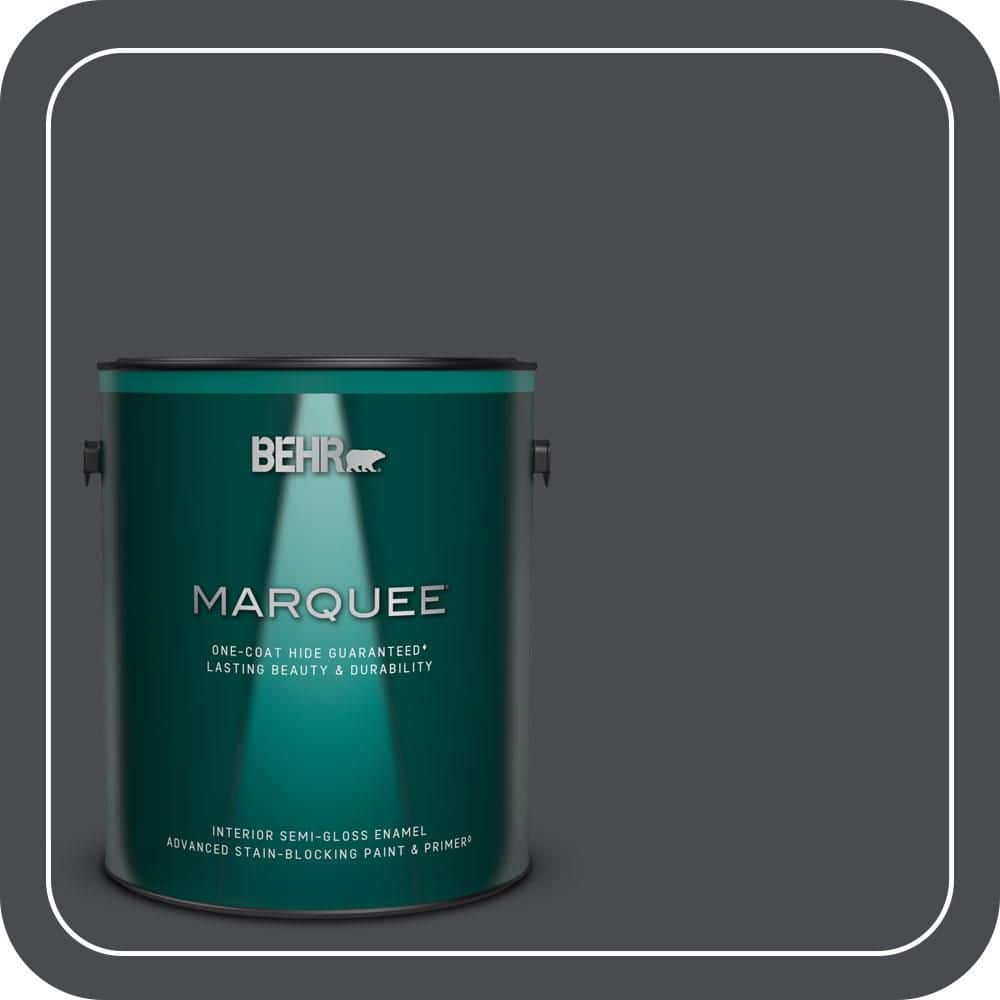 1 gal. #N500-7 Night Club One-Coat Hide Semi-Gloss Enamel Interior Paint & Primer price history on PriceWatchPro
