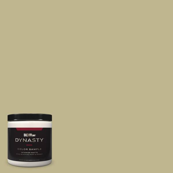 BEHR DYNASTY 8 oz. #ICC-68 Minced Ginger Matte Stain-Blocking Interior/Exterior Paint Sample with Primer