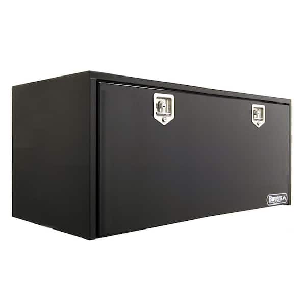 Buyers Products Company 24 in. x 24 in. x 60 in. Gloss Black Steel Underbody Truck Tool Box