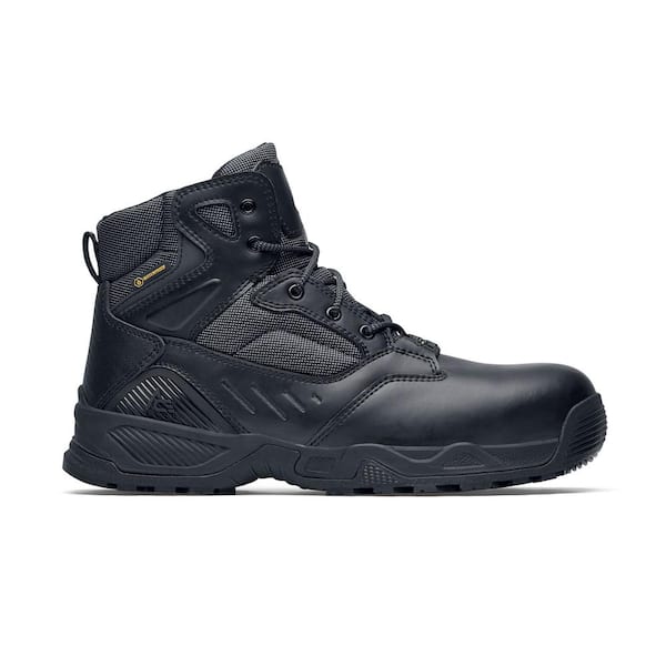 Men's Defender Water Resistant 6" Work Boots - Composite Toe- Black Size 10.5(W)