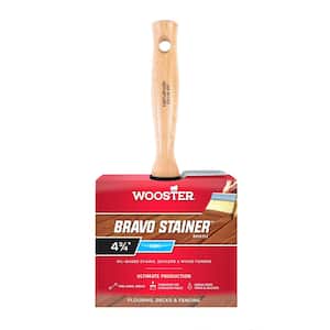 Wooster Bravo Stainer 5 1/2" Stain Brush 14cmx4cm Threaded Handle for Ext Pole 