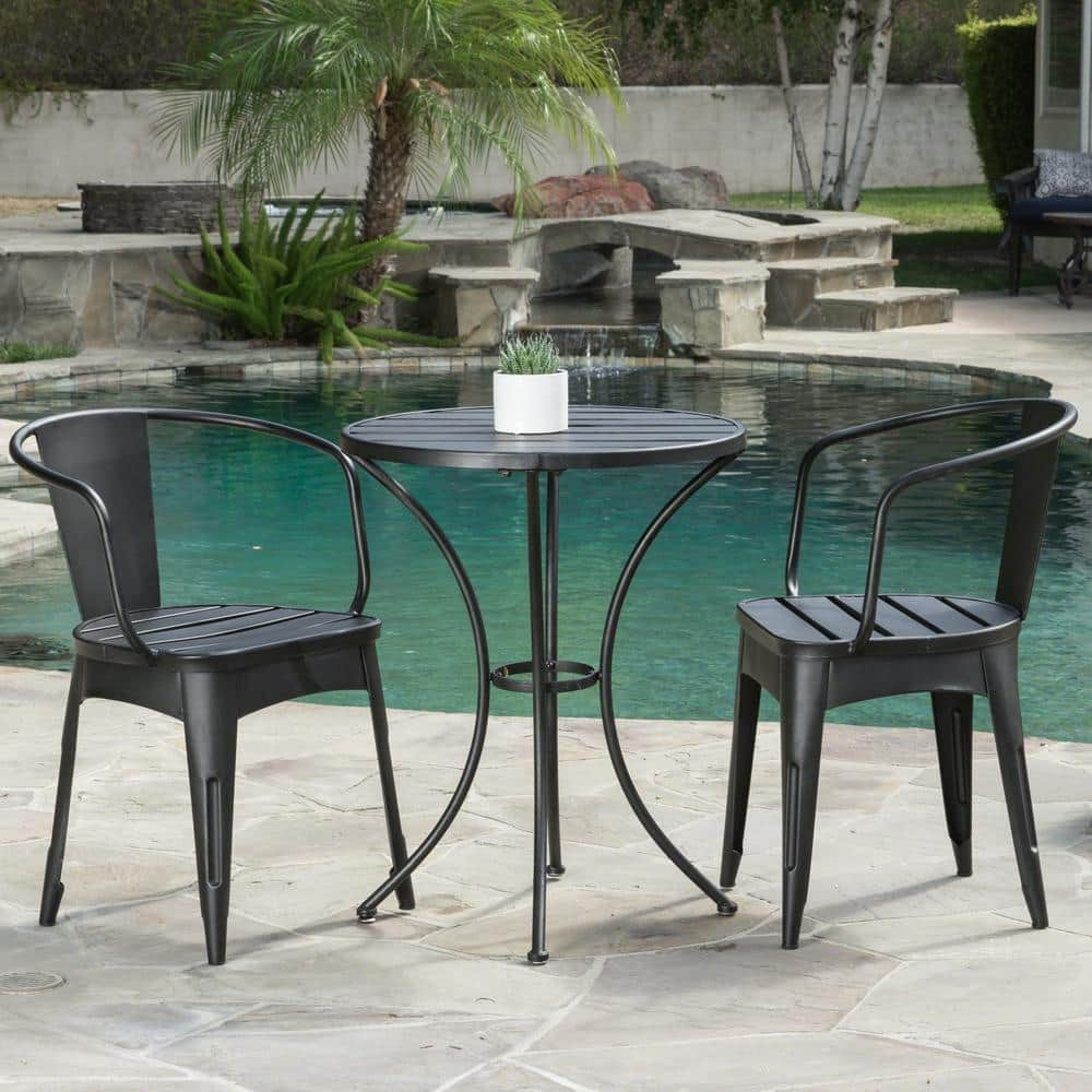 small black bistro set