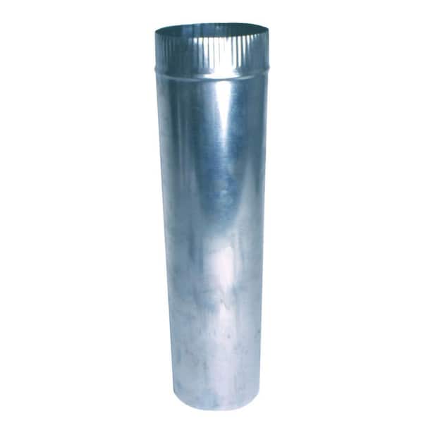 -GV0883-A 26 Gauge 4 x 4 x 4-In HVAC Duct Pipe Galvanized Tee Full Flow 