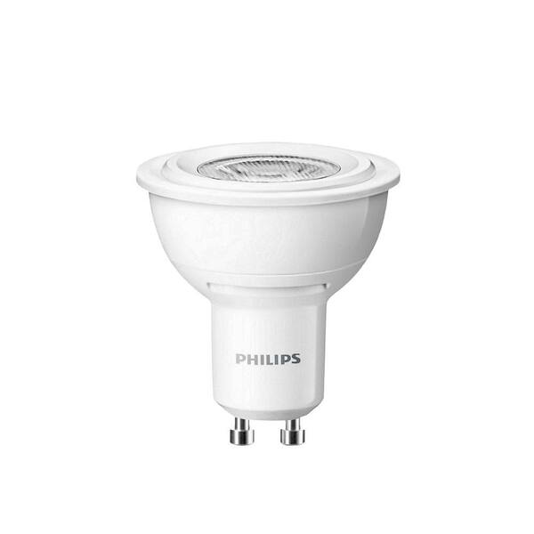 Philips 35W Equivalent Bright White (3000K) GU10 LED Flood Light Bulb (4-Pack)