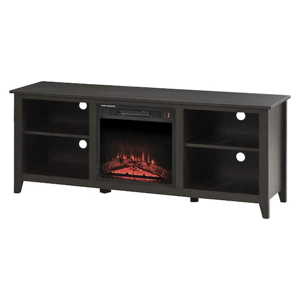 HOMCOM Black Standing Media Storage