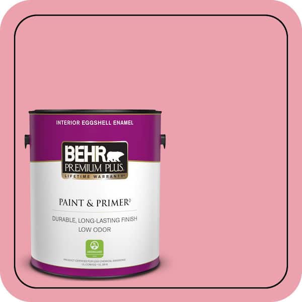 BEHR PREMIUM PLUS 1 gal. #P150-3 Pinque Eggshell Enamel Low Odor Interior Paint & Primer