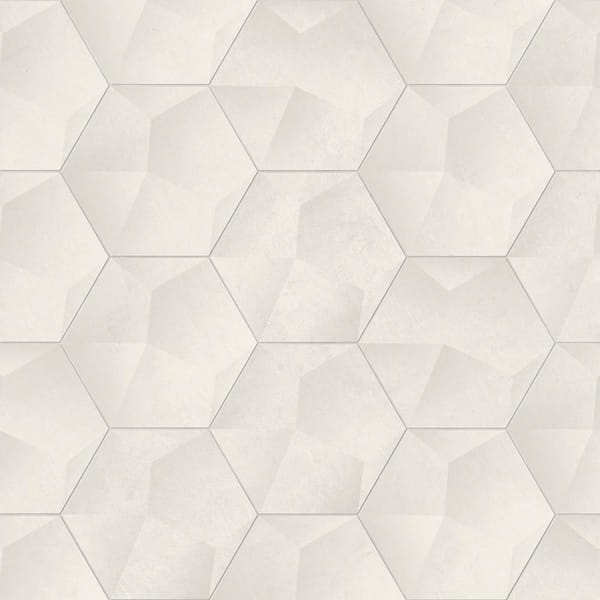 Hexagon Breeze Diamond Matte 8.5 in. x 10 in. Concrete Look Porcelain Floor and Wall Tile (12.49 sq. ft./Case)
