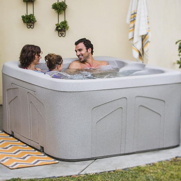 LS100DX 4-Person 20-Jet 110-Volt Play Spa with Waterfall BermudaDX - The Home Depot