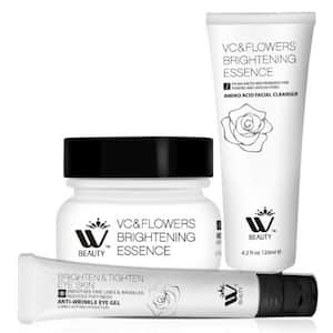 Daily Oil Free Facial Cleanser, Rapid Recovery Eye Gel 2.5 fl. oz. Moisturizes with Hydration Night cream- 1.7 oz.