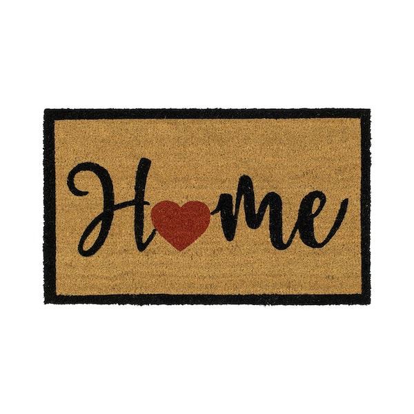 Home Heart Outdoor Coir Doormat 18 X 30