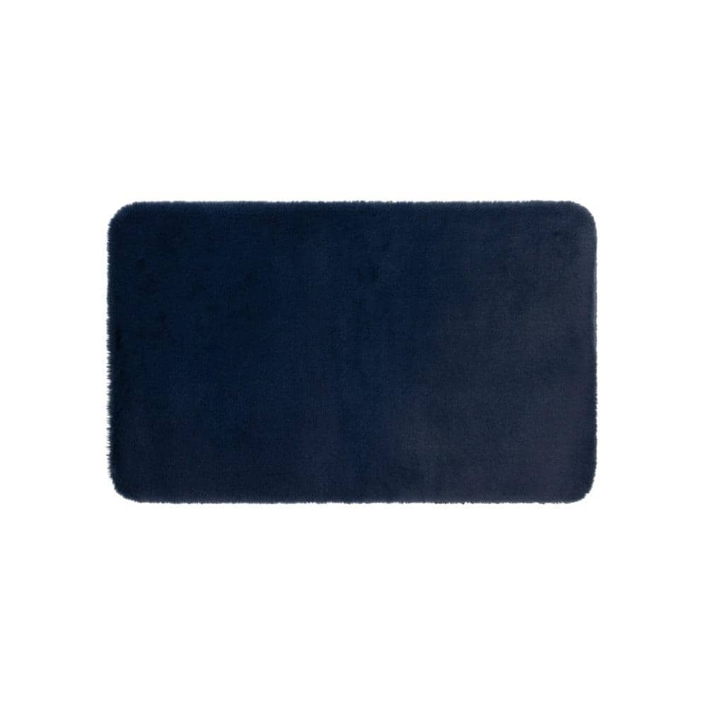 Mohawk Home Lavish Plush Indigo 27 in. x 45 in. Bath Mat 104321 The