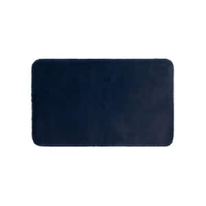 Lavish Plush Indigo 27 in. x 45 in. Bath Mat