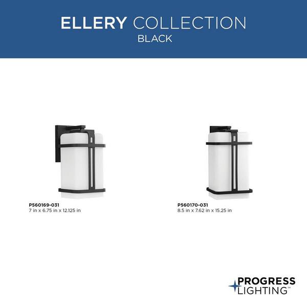 Progress Lighting 8.5-in H Black Medium Base (E-26) Outdoor Wall Light Progress Lighting 8.5-in H Black Medium Base (E-26) Outdoor Wall Light