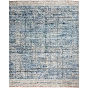 Concerto Blue 8 ft. x 10 ft. Abstract Contemporary Area Rug