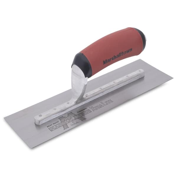 MARSHALLTOWN 10 in. x 3 in. Curved Durasoft Handle Finishing Pool Trowel