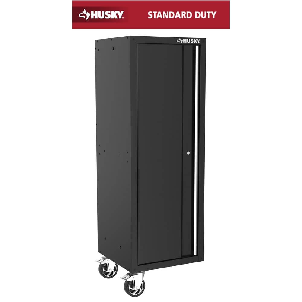 Husky Modular 20 in. W Standard Duty 3-Shelf Black Side Tool Chest