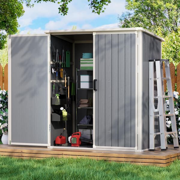 Sizzim 52 in. W x 28.3 in. D x 74.8 in. H White Plastic Vertical