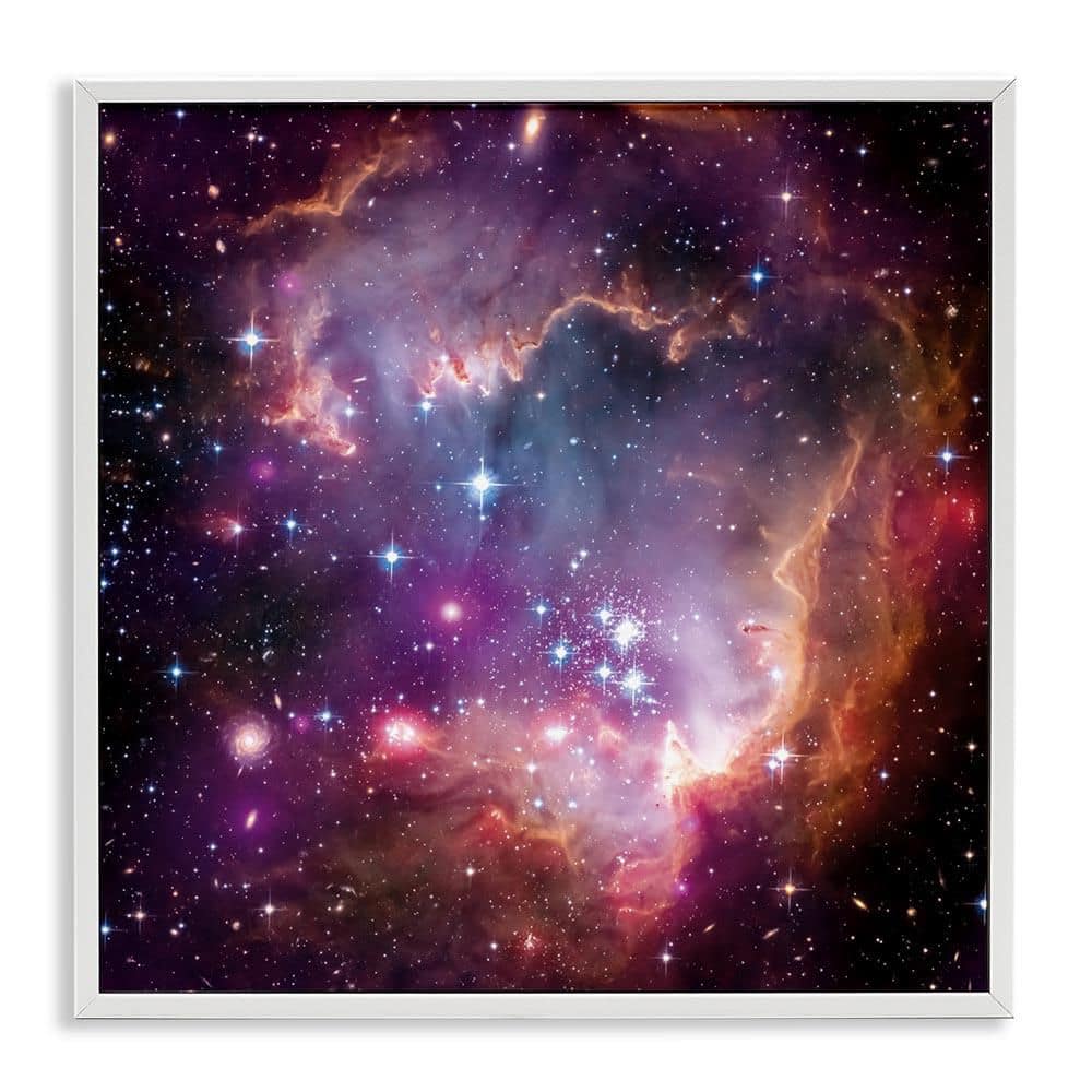 Cloud Galaxy with Stars by Wild Apple Portfolio White Framed Nature Giclee Art Print 24 in. x 24 in. price history on PriceWatchPro