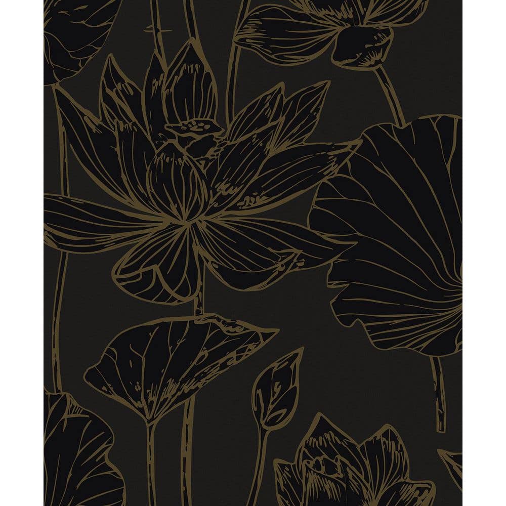 Seabrook Designs 57.5 sq. ft. Graphite and Metallic Bronze Viola