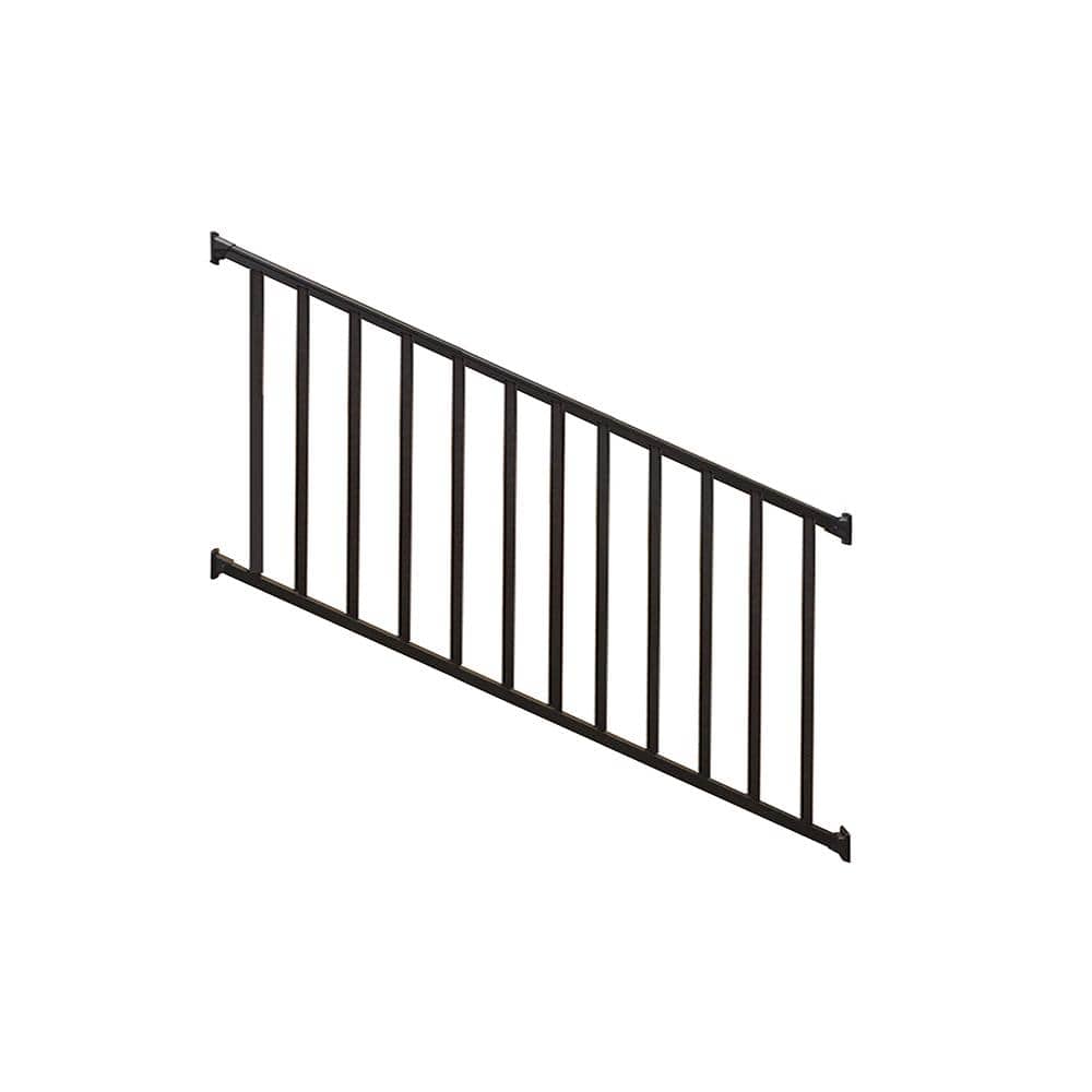 Stanford Black 3.5 ft. H x 72 in. W Textured Aluminum Stair Railing Kit price history on PriceWatchPro