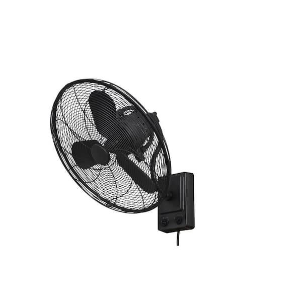 Home Decorators Collection Bentley III 22 in. Indoor/Outdoor Natural Iron Oscillating Wall Fan