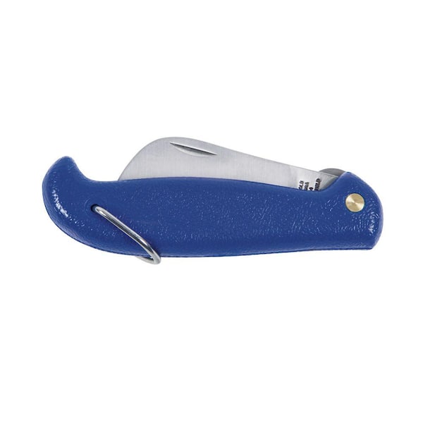 Klein Tools 2-3/4 in. Hawkbill Slitting Blade Pocket Knife 1550-24 - The  Home Depot