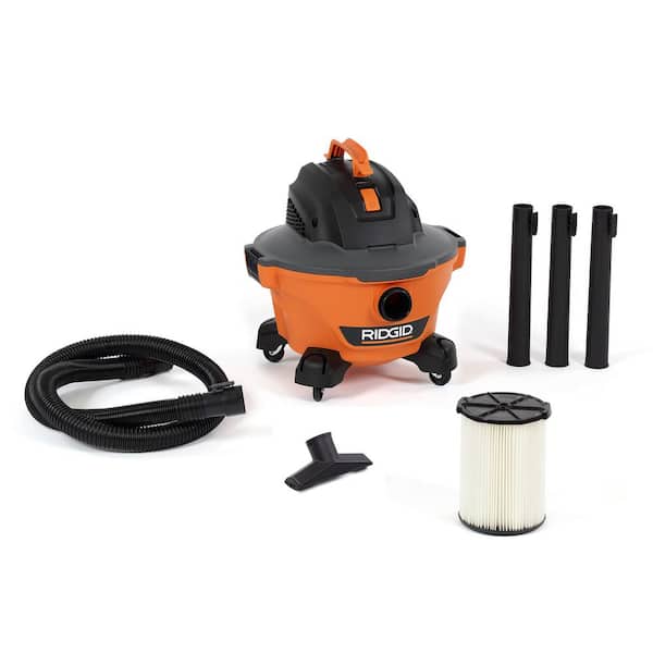 RIDGID 6 Gal. 3.5-Peak HP NXT Wet/Dry Shop Vacuum with Filter, Hose and Accessories