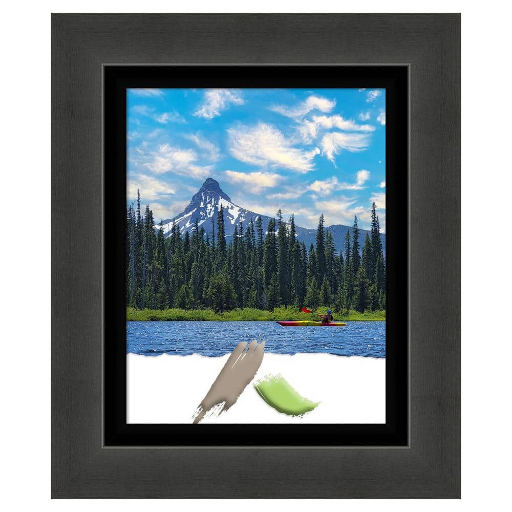 Glossy Black Polystyrene Rectangular Wall Frame 19" x 16"