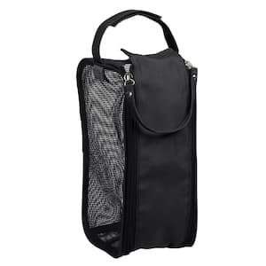 Hanging Mesh Toiletry Bag in Black