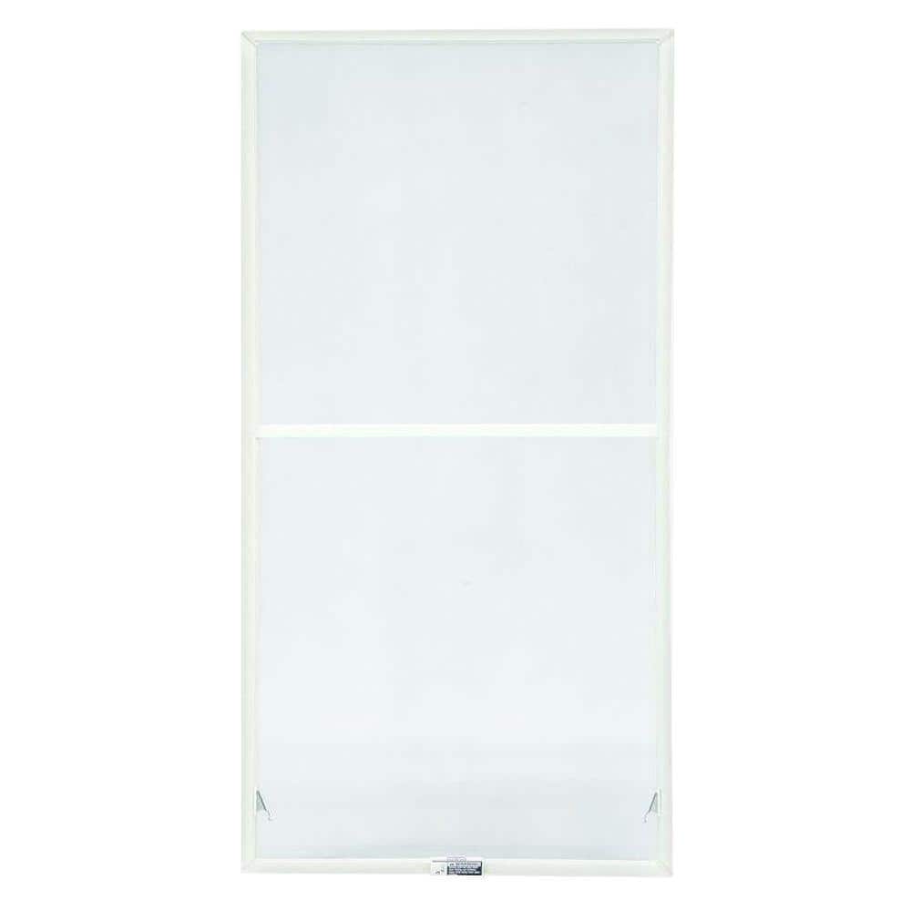31-7/8 in. x 38-27/32 in. 200 and 400 Series White Aluminum Double-Hung Tru