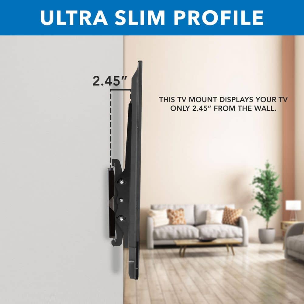 Heavy Duty Black Tilting TV Wall Mount Bracket