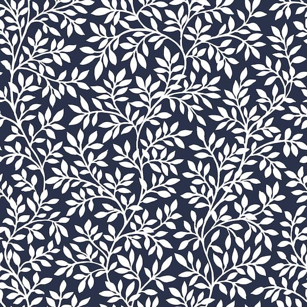 Jasmine Birds French Blue Wallpaper  The Fabric Collective