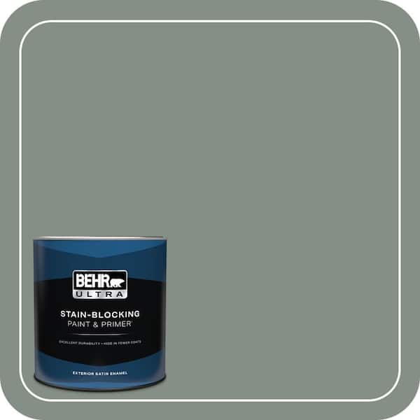 BEHR ULTRA 1 qt. #ECC-49-3 Forest Moss Satin Enamel Exterior Paint & Primer