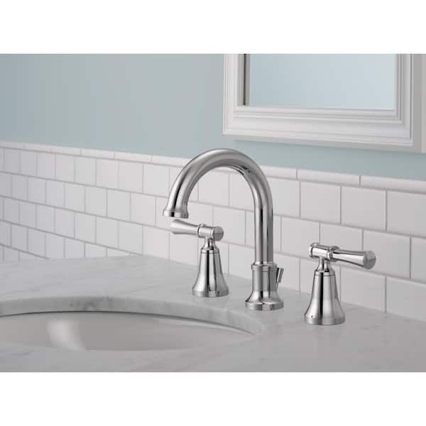 Chamberlain 8 in. Widespread 2-Handle Bathroom Faucet in Chrome