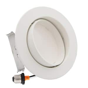 4 in. Housing Required 4000K New Construction Adjustable Retrofit Gimbal Integrated LED Recessed Light Kit
