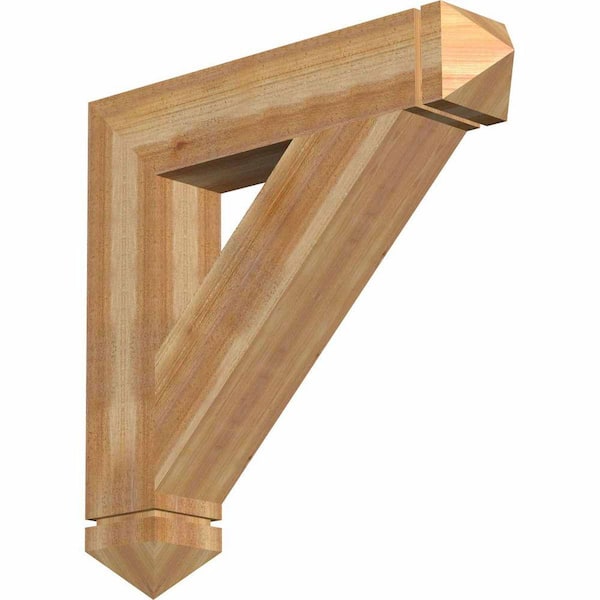 Ekena Millwork 6 in. x 32 in. x 32 in. Western Red Cedar Traditional Arts and Crafts Rough Sawn