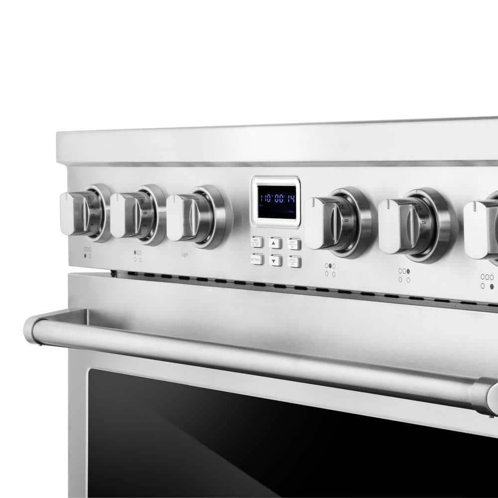 36" Stainless Steel Electric Convection Range with Ceramic Glass Cooktop