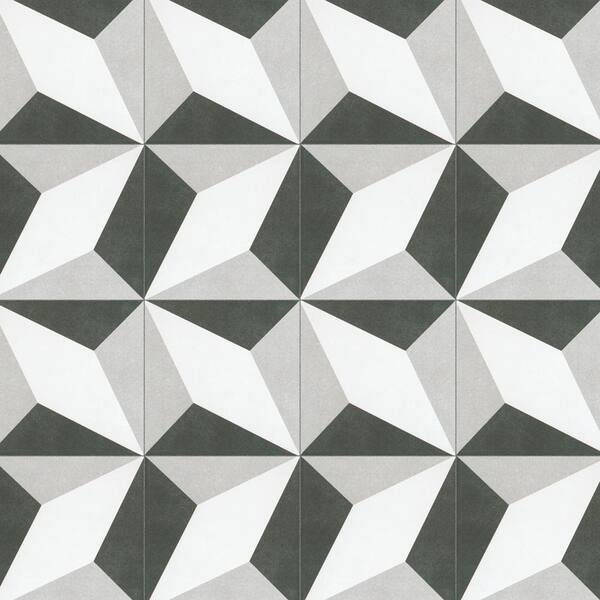 Merola Tile Twenties Diamond 7-3/4 in. x 7-3/4 in. Ceramic