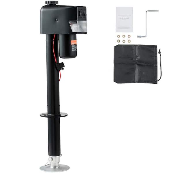 SKYSHALO Electric Trailer Jack, Power Tongue Jack Weight Capacity 3,500 lbs., 9.84 in.-33.85 in. Electric Tongue Jack