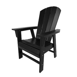 Laguna Black HDPE Plastic Outdoor Dining Chair