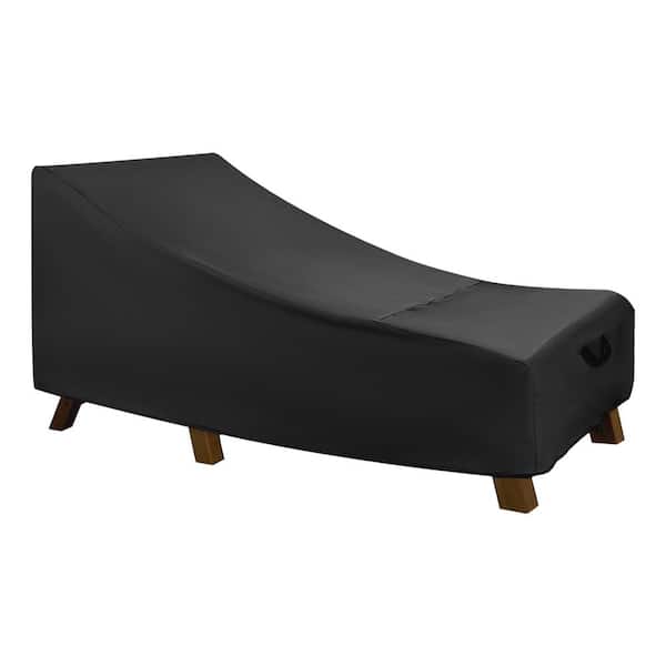 YIYIBYUS Black 68 in. x 30 in. x 30 in. Outdoor Patio Lounge Chair Waterproof Covers Patio Chair Covers (Set of 2)