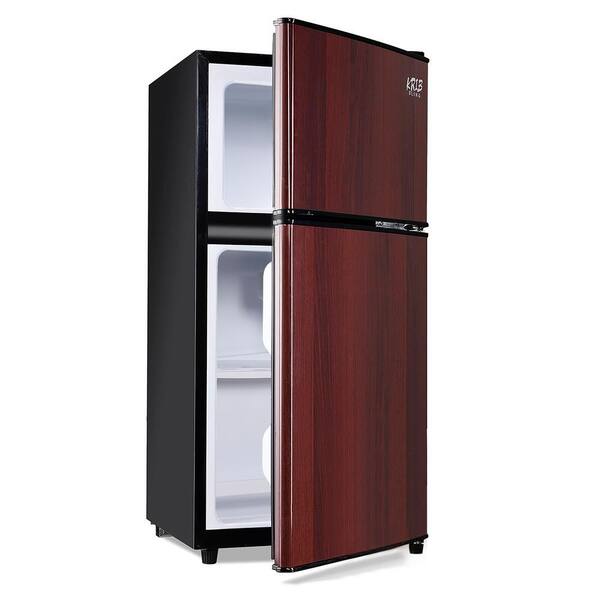douche meditatie Renovatie JEREMY CASS 3.5 cu. ft. Compact Refrigerator Mini Fridge in Wood with  Freezer Small Refrigerator with 2 Door FLGJCA0201003 - The Home Depot