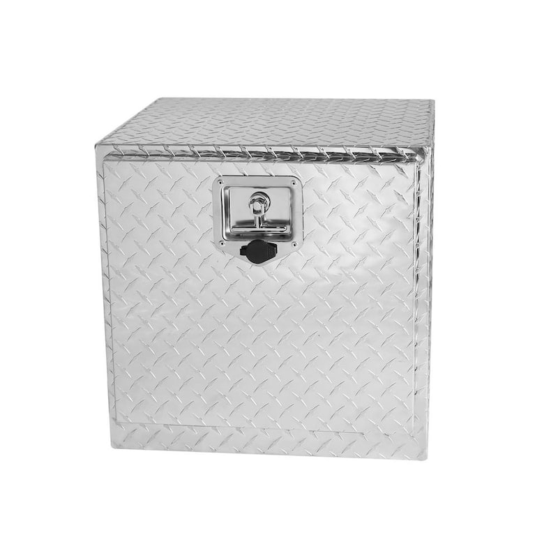 24 Gal. Aluminum Deck Box, Tool Box with T-Handle Lock and Keys