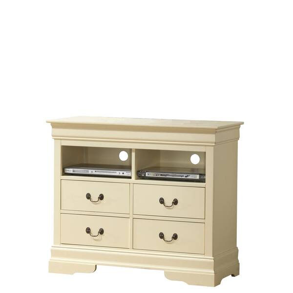 32 Louis Philippe Iii Chest White - Acme Furniture : Target