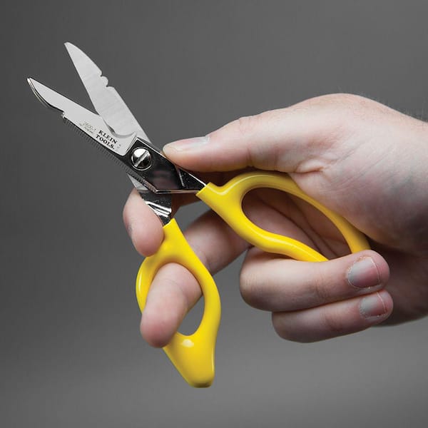 Klein Tools 26001 All-Purpose Electrician Scissors, Serrated