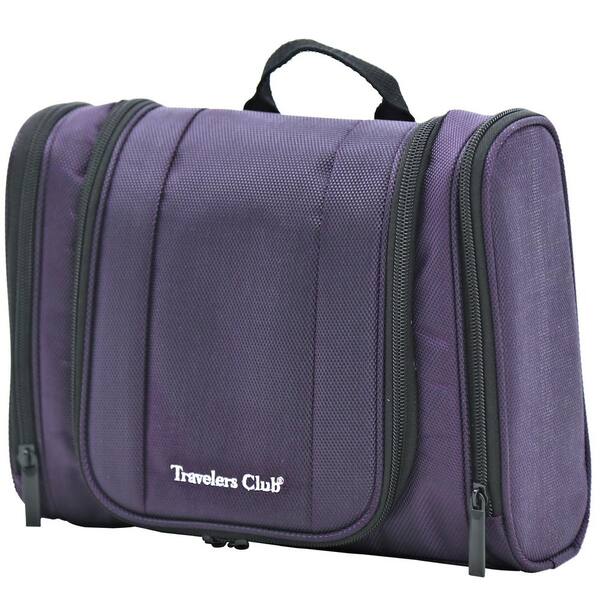 purple toiletry bags