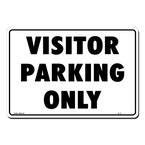 14 in. x 10 in. Visitor Parking Only Sign Printed on More Durable, Thicker, Longer Lasting Styrene Plastic